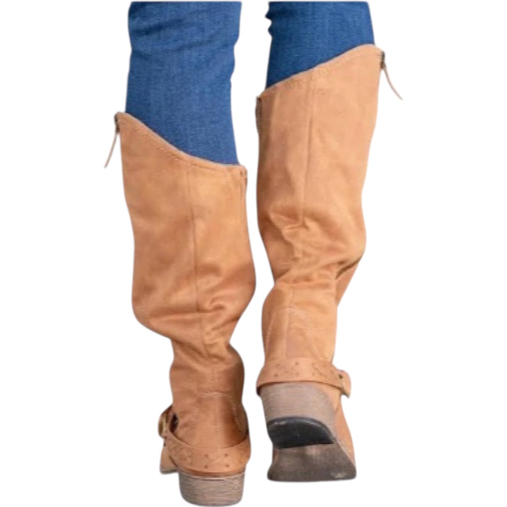 Very G Merlot Tan Boots