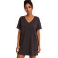 Z Supply V-Neck T-shirt Dress Washed Black