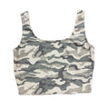 She + Sky Green Camo Cropped Tank Size Small -RF
