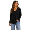 V-Neck Center Seamed Soft Sweater