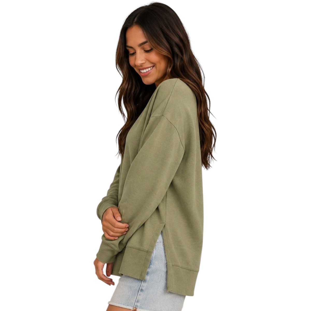 Z Supply Modern V-Neck Weekender Avocado