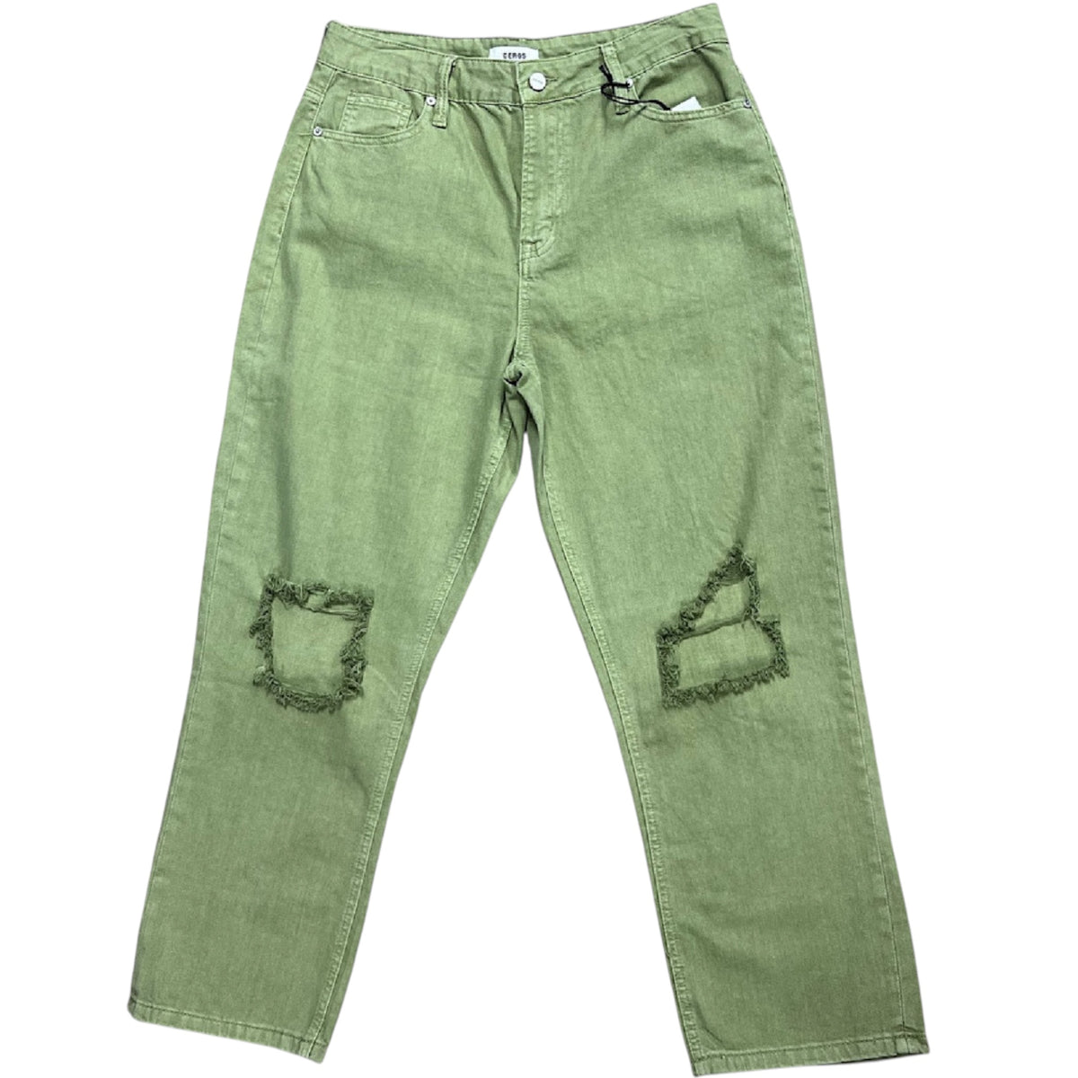 CEROS CHCS3013  Olive Cropped Straight Jeans 30-RF
