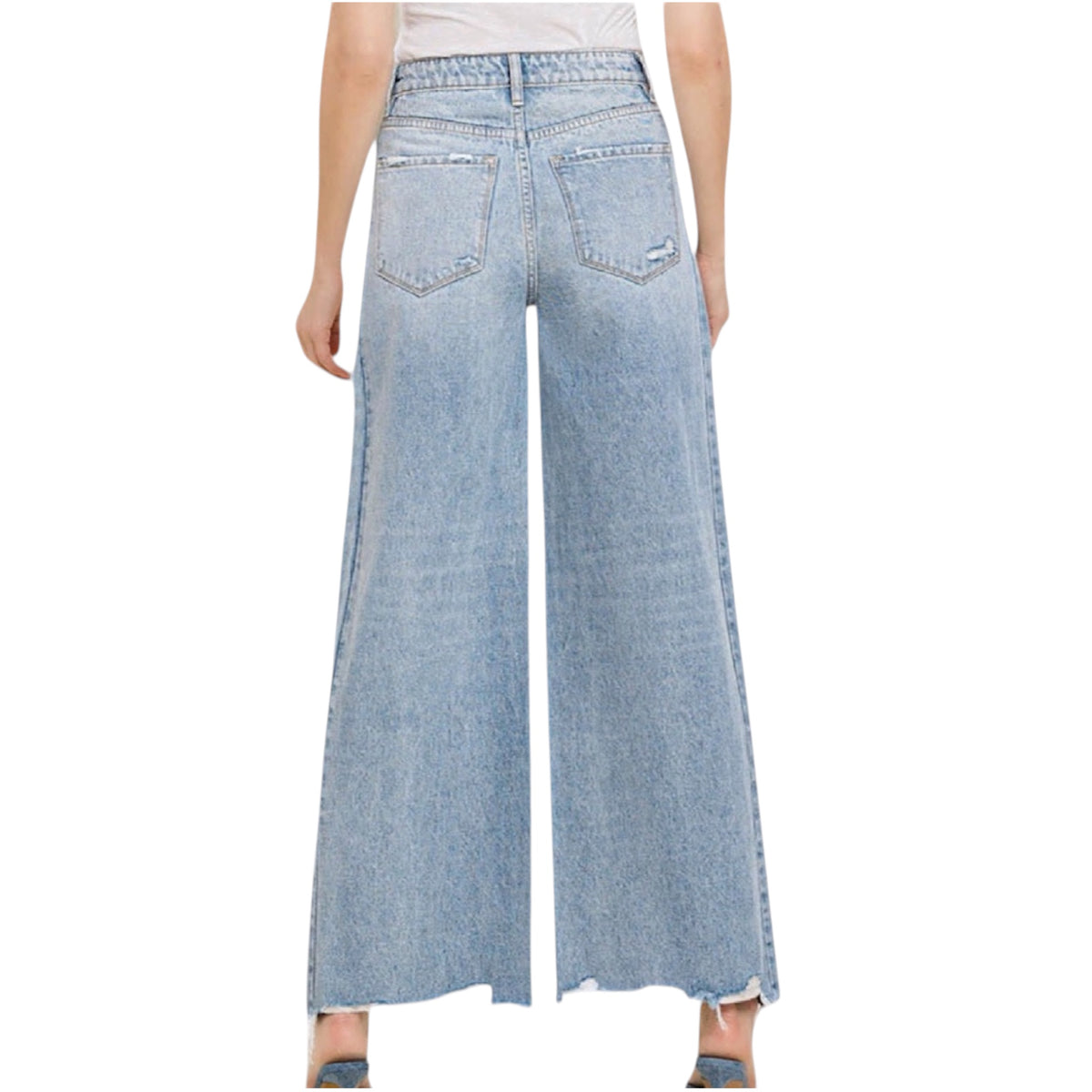 VERVET T6230 Super High Wide Leg Jeans