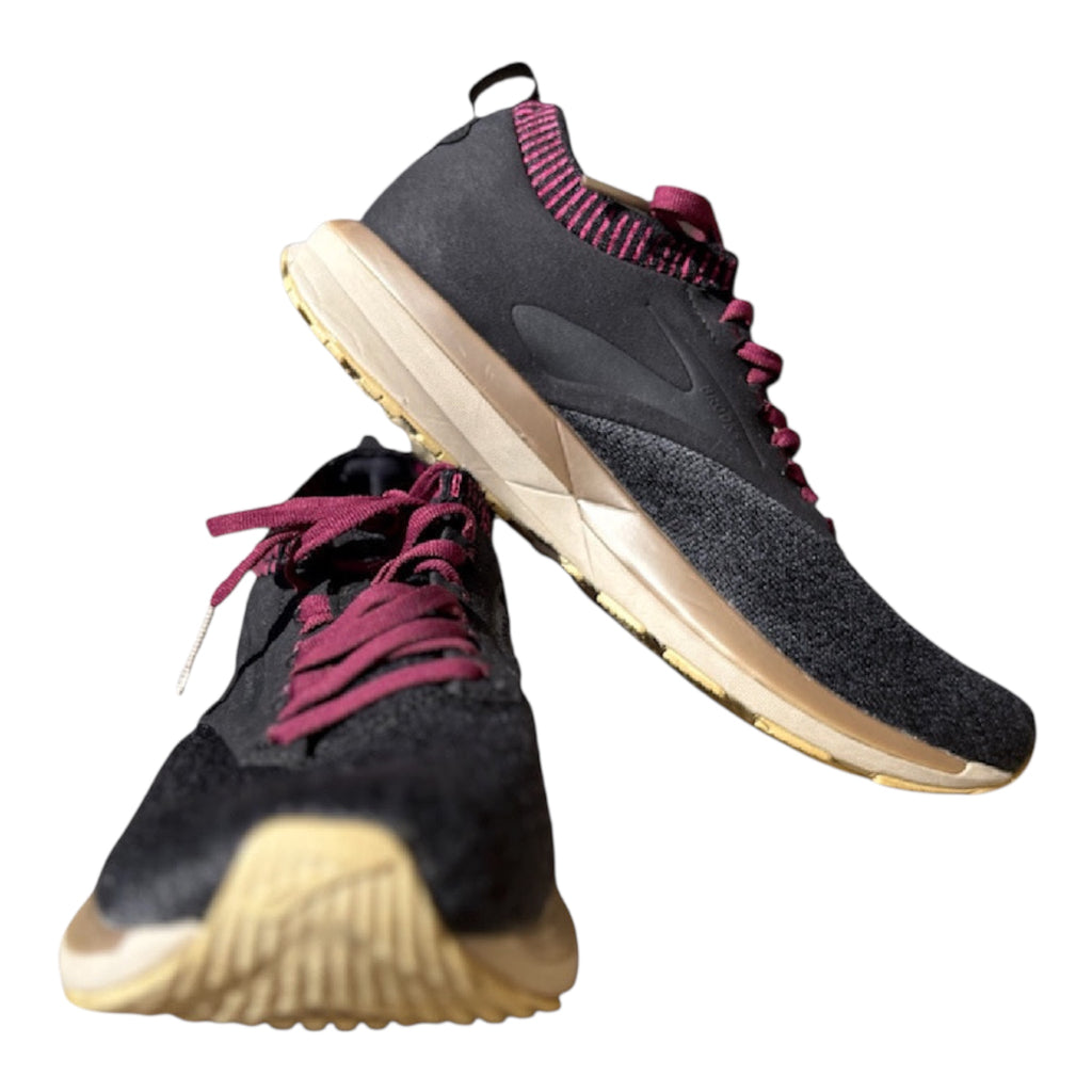 Brook's Women's Ricochet DNA AMP Shoes Charcoal/ Burgundy Size 9-RF