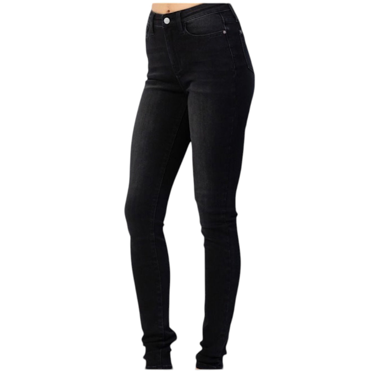 Judy Blue H/W Black Uncuffed Skinny JB88450
