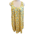 Yellow Sleeveless Floral Dress Size XXL - RF