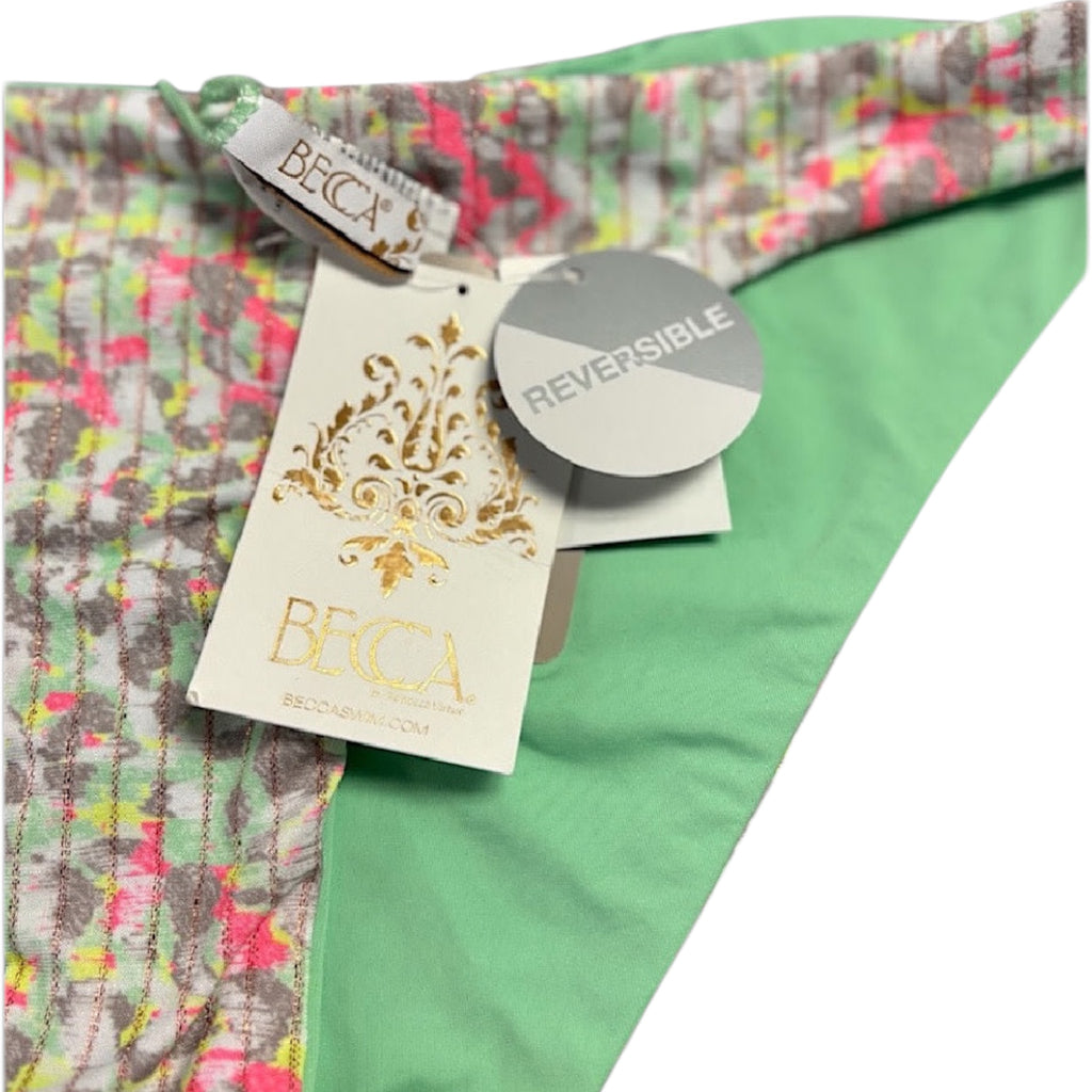 BECCA Reversible Multi Color Bikini Bottoms NWT Size Large-RF