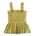 Kate Spade Yellow With White Flowers Top Size XL -RF