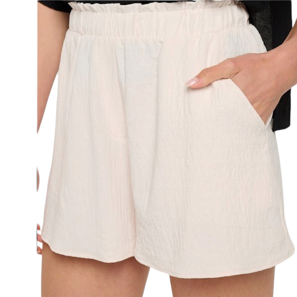 Cream Short Pants