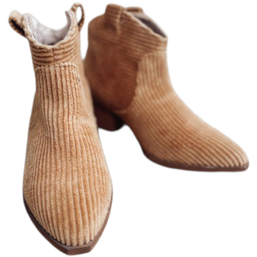 Band of Gypsies Delta Camel Corduroy Bootie