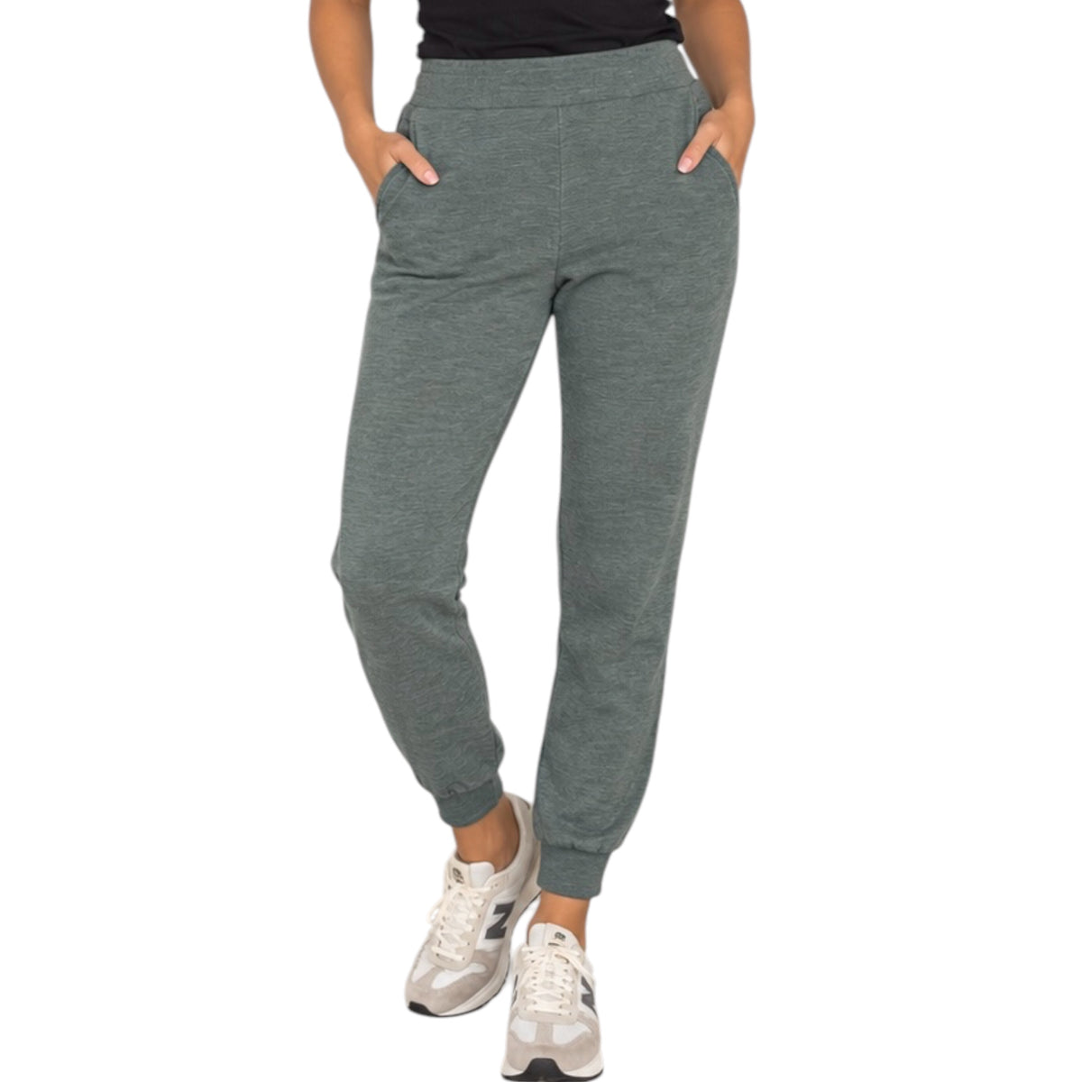 Ash Jade Cotton Slub Jogger Pants