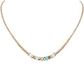 Glenda Gold Multi Bead Necklace