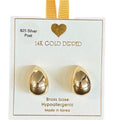 Yellow Ribbon Chunky Tear Drop Small