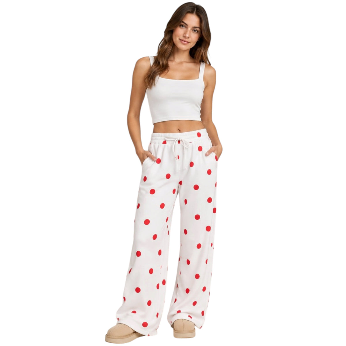 Red Polka Dot Lounge Pants
