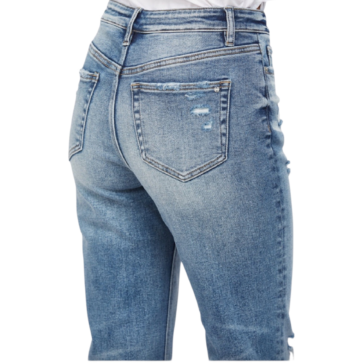 MICA MDP-T3027 High Rise Straight Leg with Button Fly