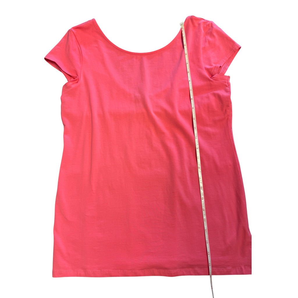 Basic H&M Pink Short Sleeve Top Size Large - RF