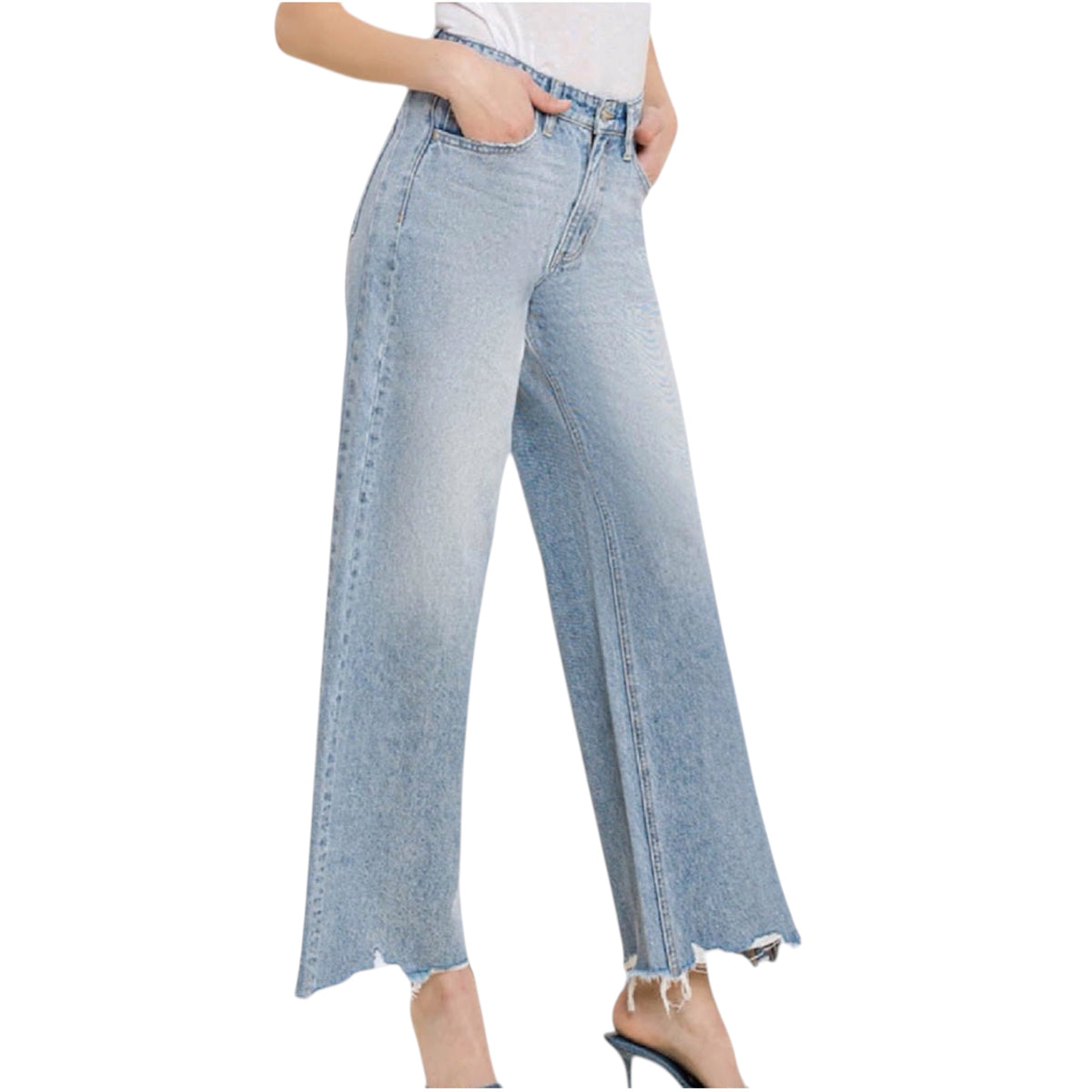 VERVET T6230 Super High Wide Leg Jeans