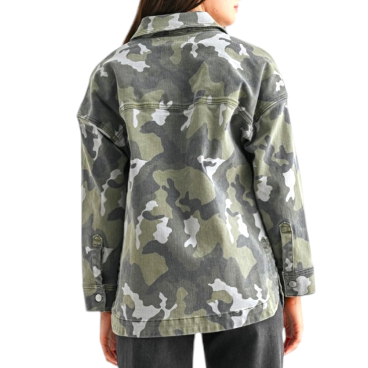 MICA MDP-J3881 Fuscous Gray Camo Shacket