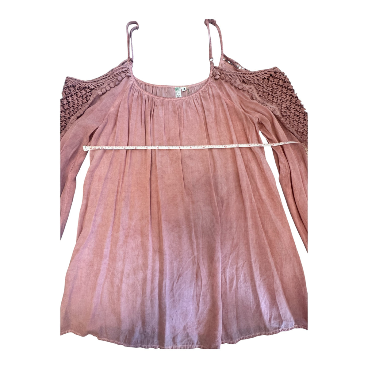 Andree Blue Dusty Pink Off the shoulder Top Size Small - RF