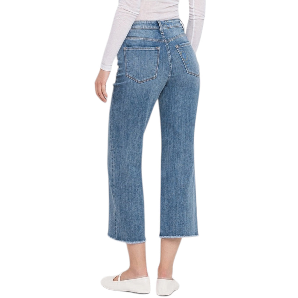 Vervet V3541 Super High Rise Moonflower Crop Wide Leg Jean