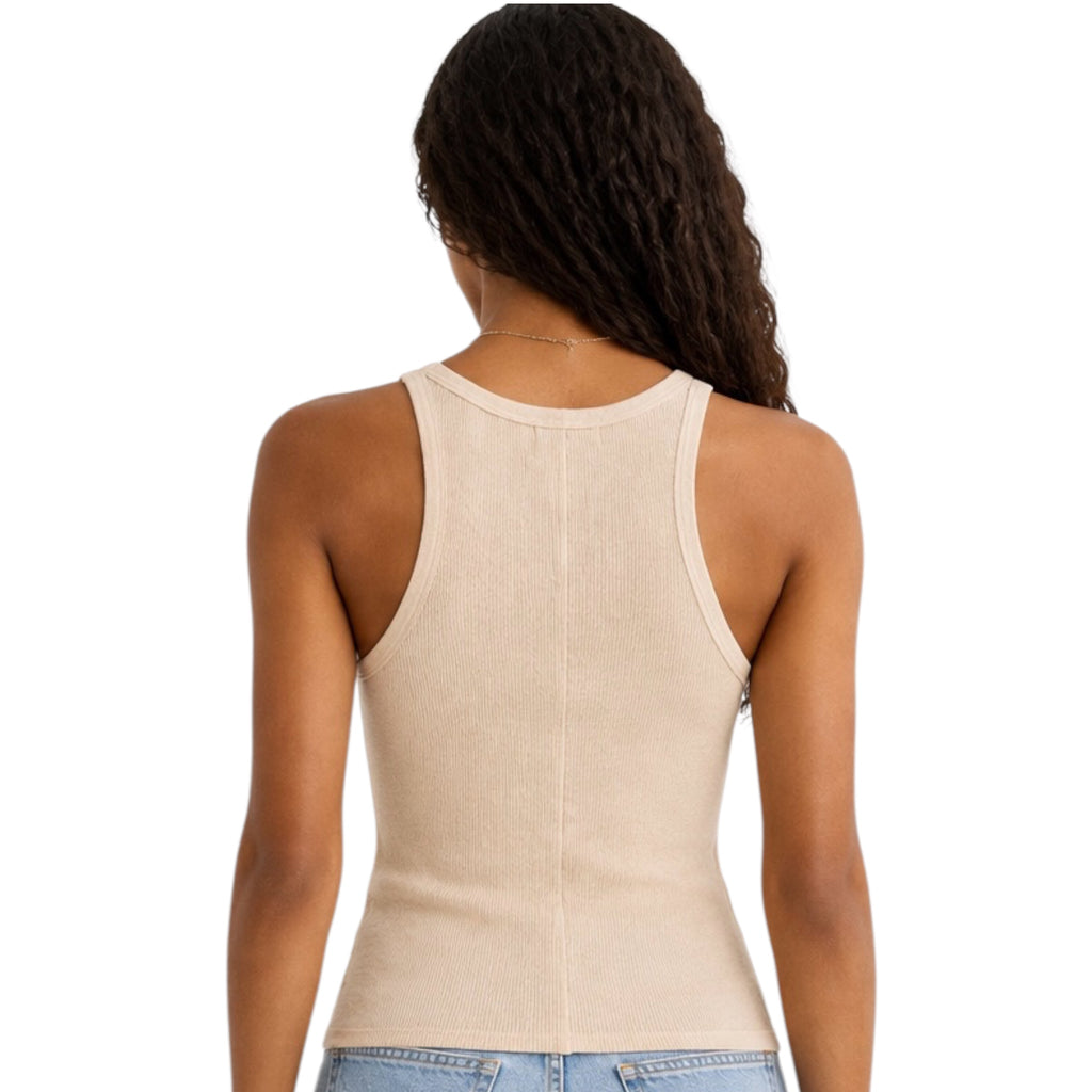 Z Supply Torren Rib Tank Light Oatmeal Heather