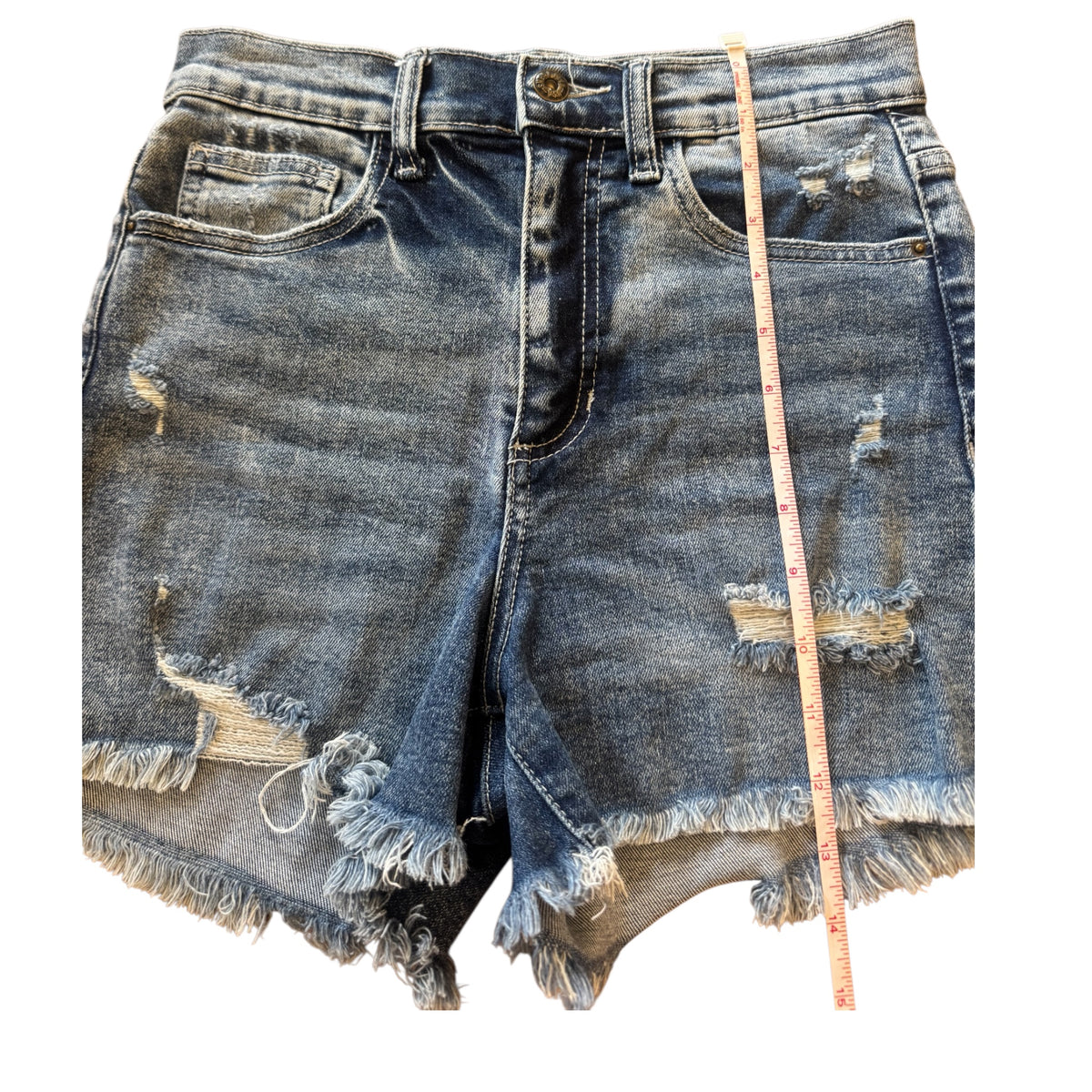 Sneak Peek SP-S7325ML Medium Wash Denim Shorts Size Small-RF