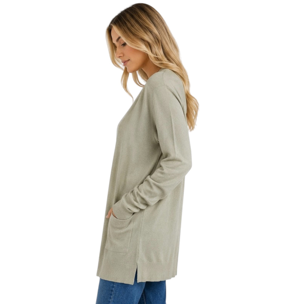 Sage Pocket Cardigan