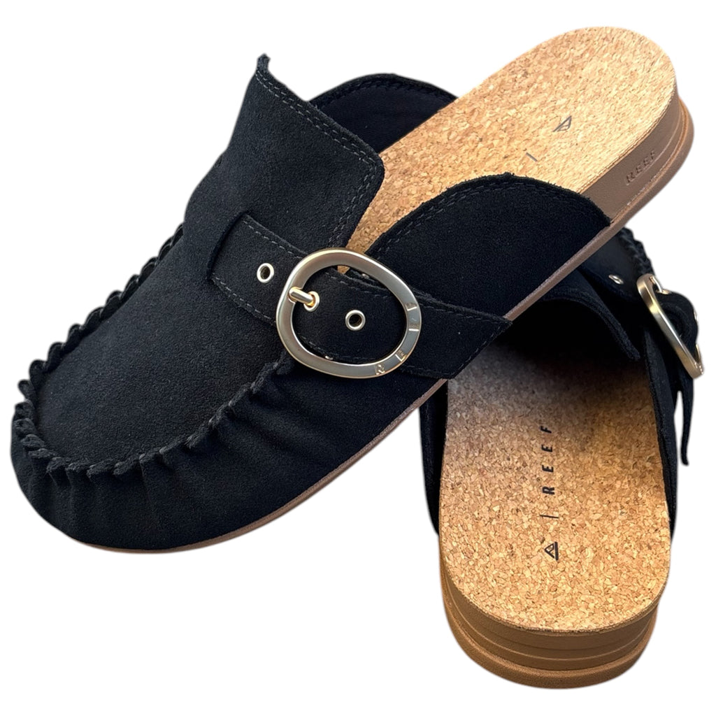REEF Vista Siena Black Clogs