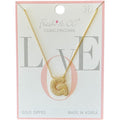 Fresh & Co CZ 14k Dipped Letter Necklace