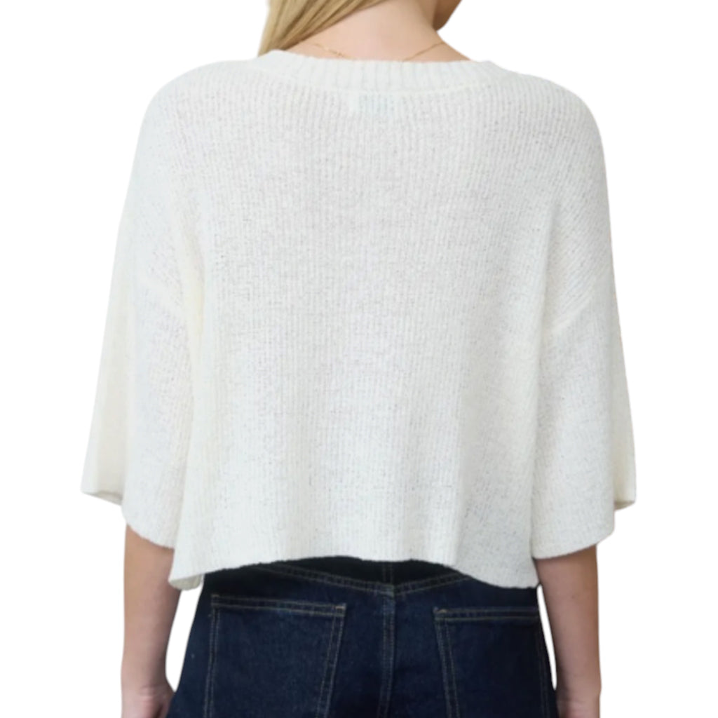 Boxy Button Down Knit Cardigan