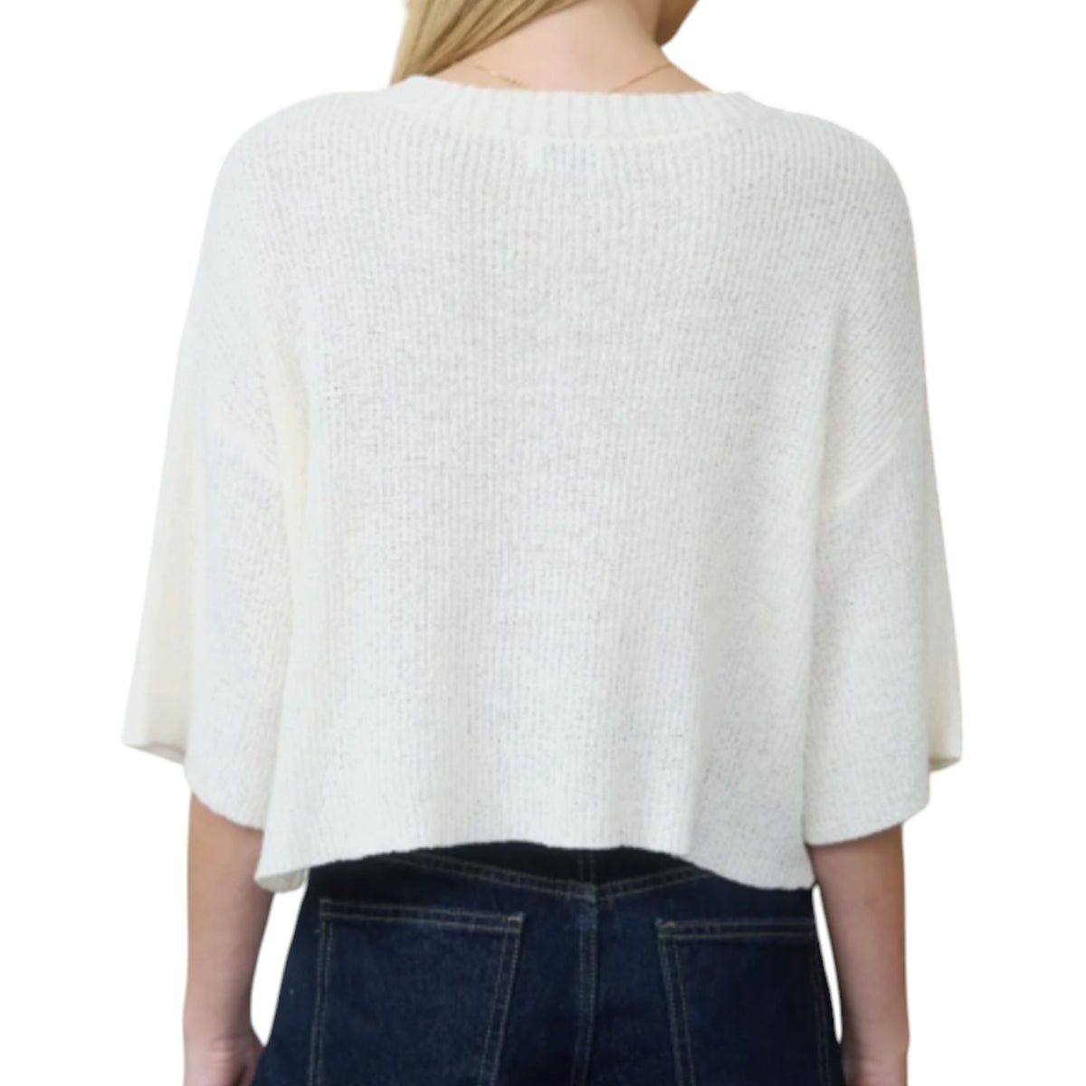 Boxy Button Down Knit Cardigan
