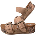 Very G Charlotte Tan Leopard Wedge