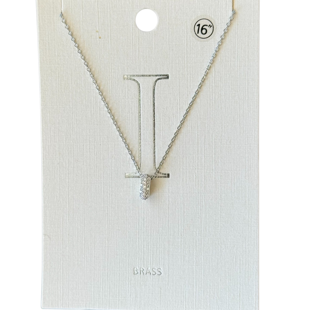 Pave Initial Necklace