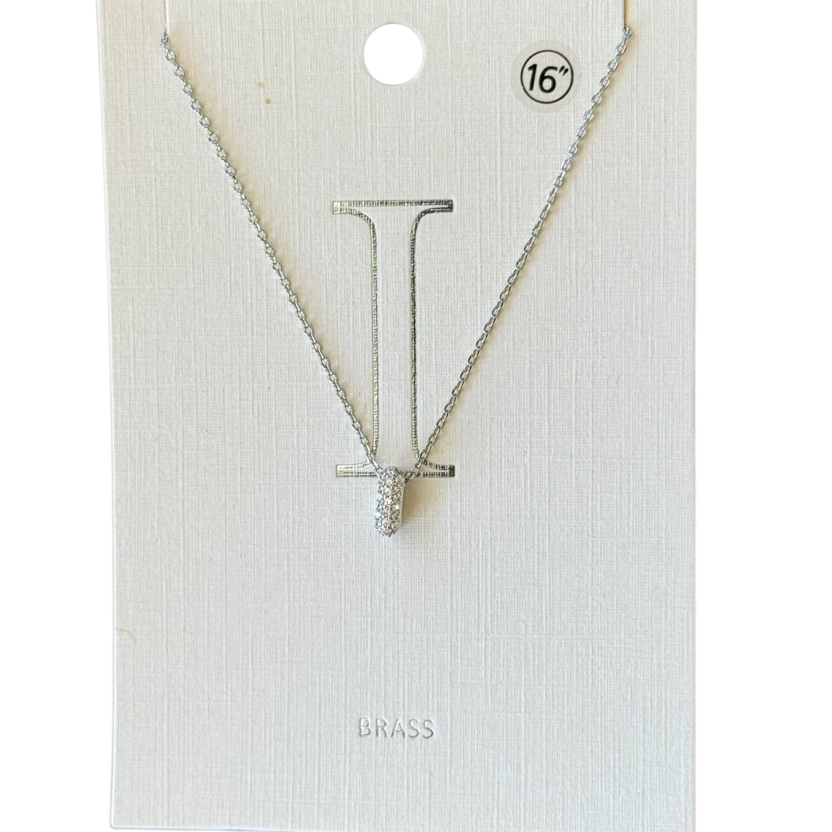 Pave Initial Necklace