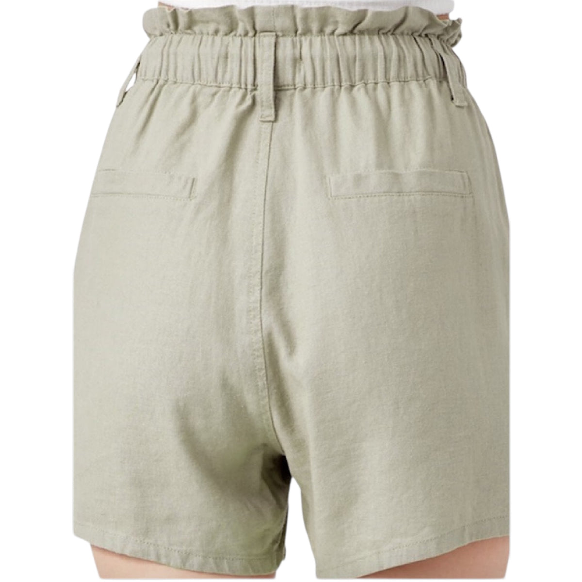 Sage Linen Pull On Short