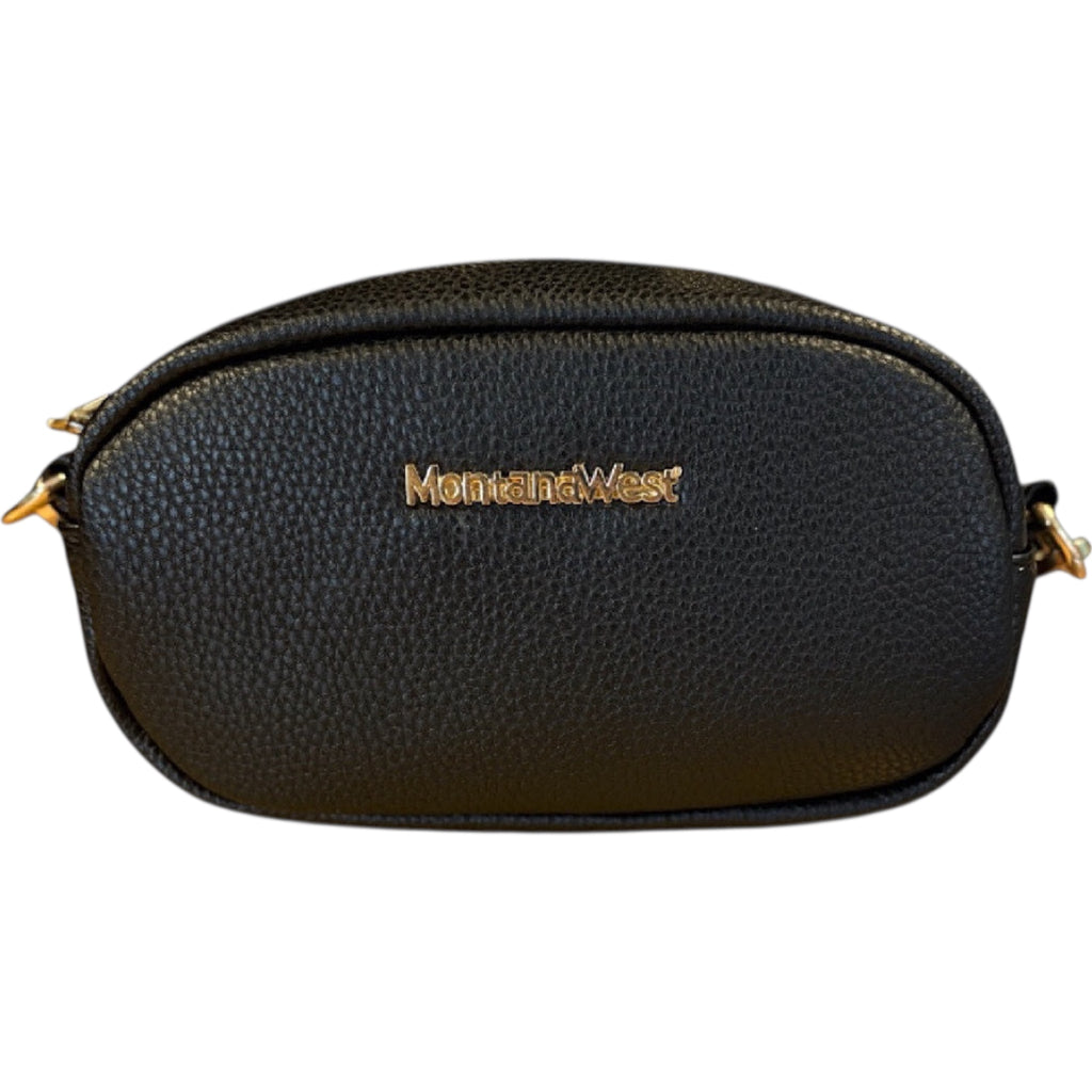Montana West Black Textured Crossbody Bag