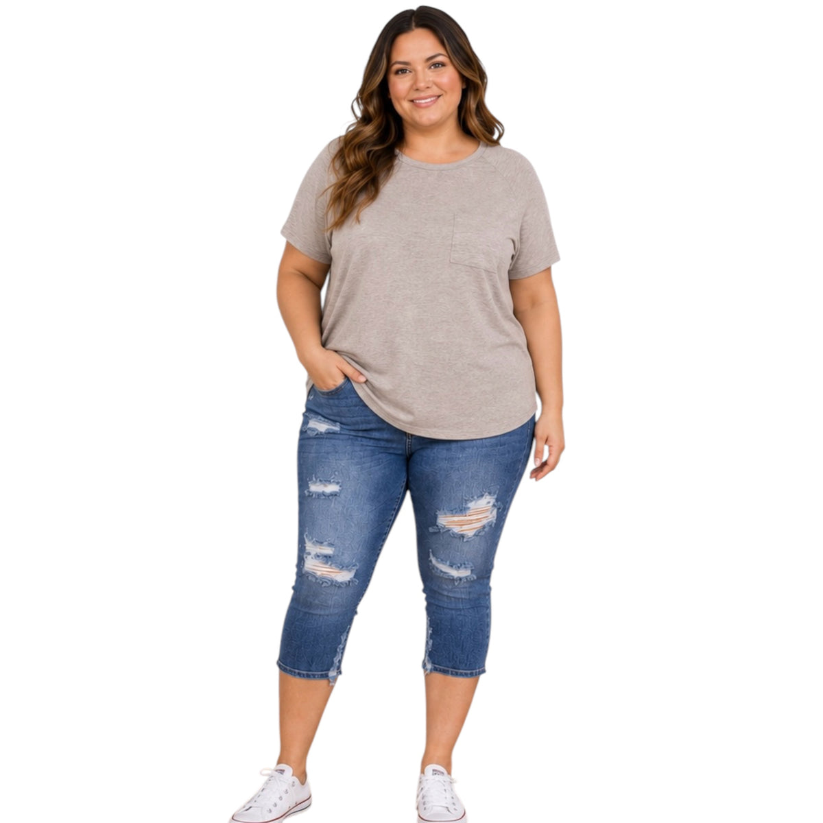 JB82269PL Plus M/R Skinny Capri