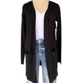 OOTDFASH Black Knit Hooded Cardigan Size Small-RF