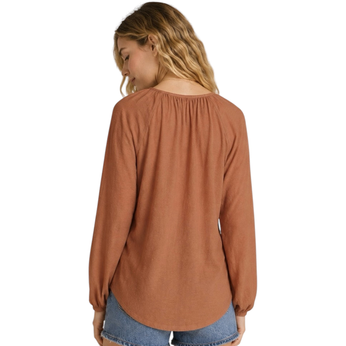 Z Supply Niki Slub Top Vintage Brown