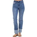 Judy Blue H/R Straight Leg with Wide Cuff JB88328