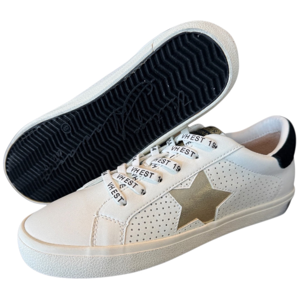 Vintage Havana Gadol Ro Dotted Sneaker with Metallic Gold Star Bb