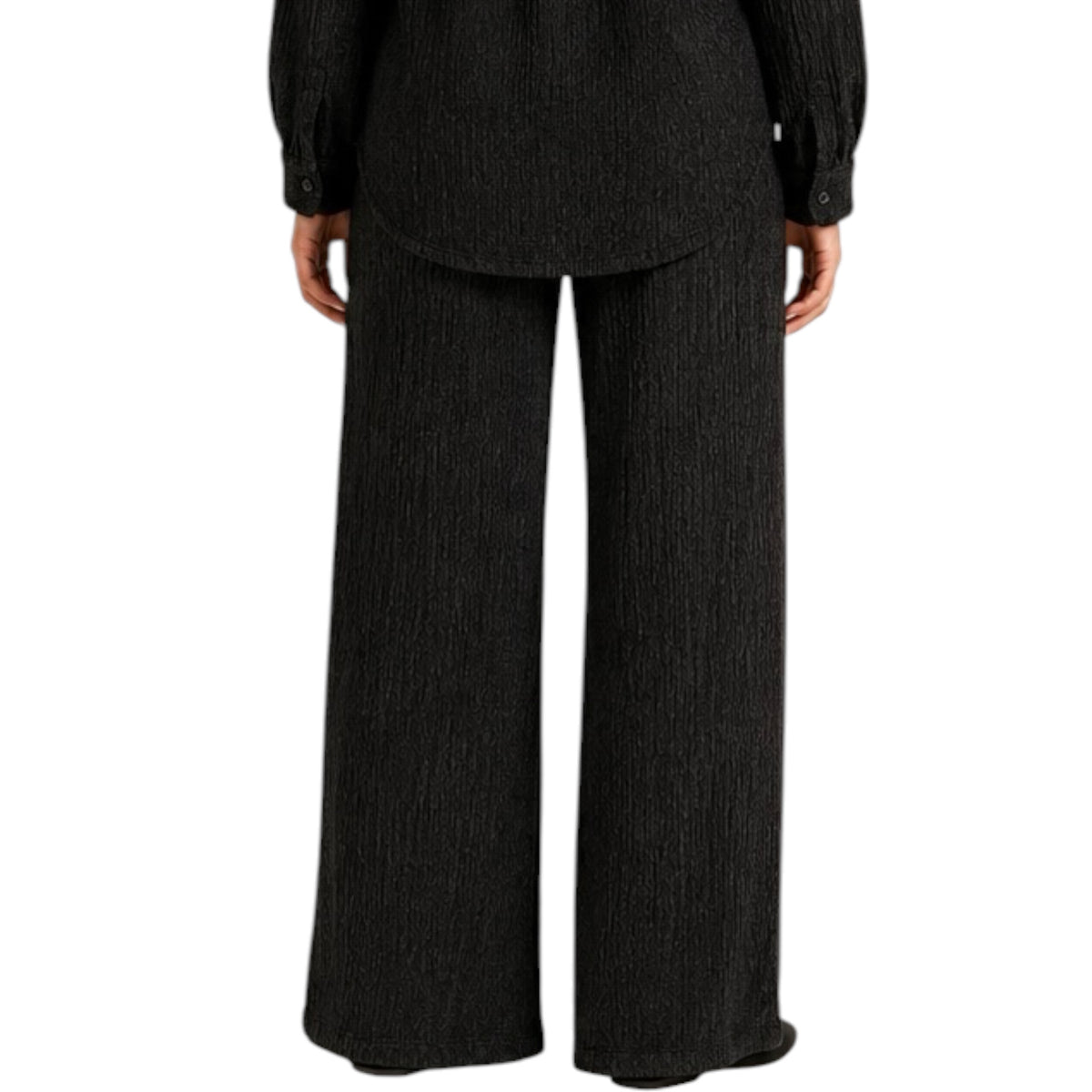 Z Supply Cosmic Crinkle Knit Pant Black
