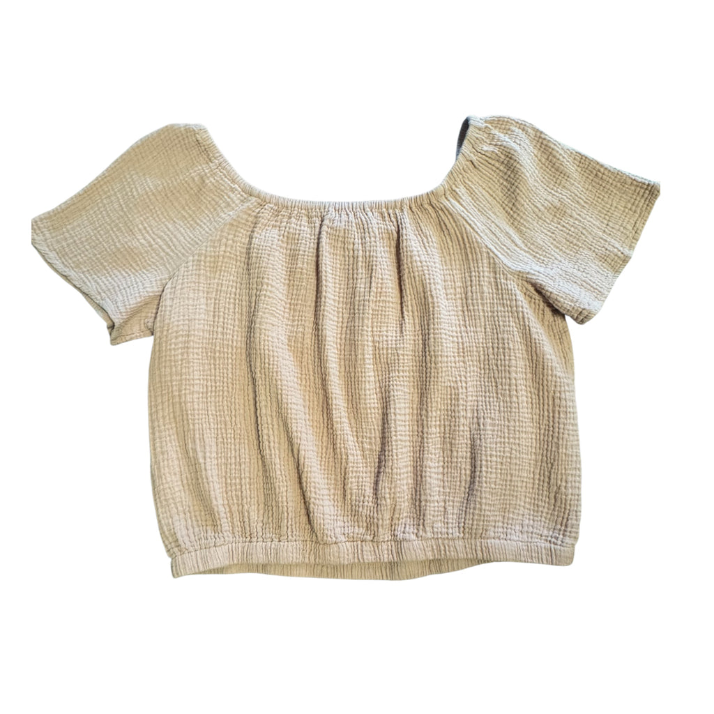 C & C California Crop Top Dusty Pink Size Large - RF
