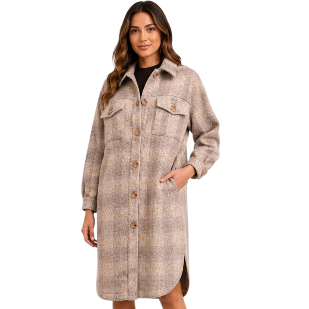 Z Supply Sonoma Plaid Jacket Orchid Rain