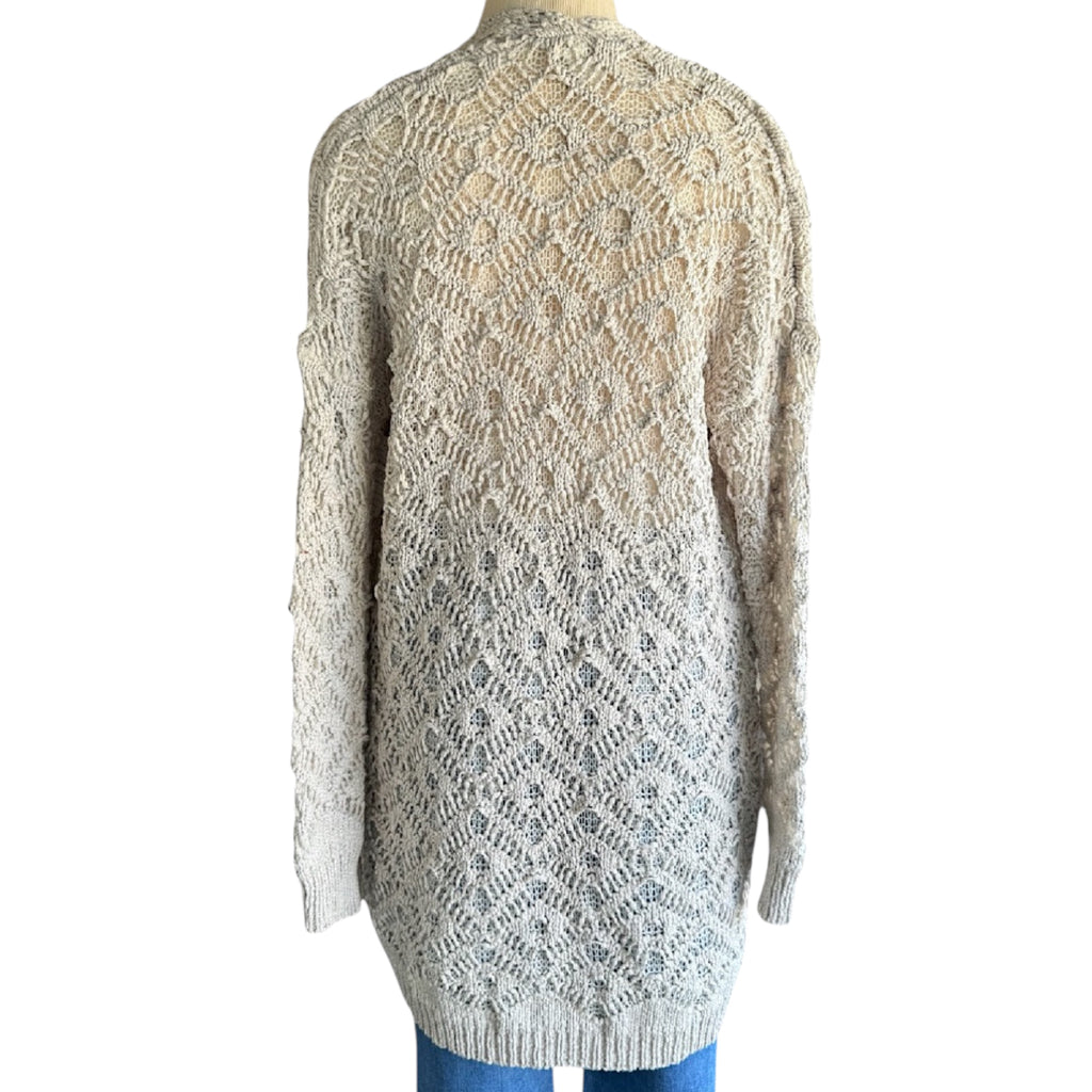 L love Crochet Knit Mid Length Cardigan Size Small-RF