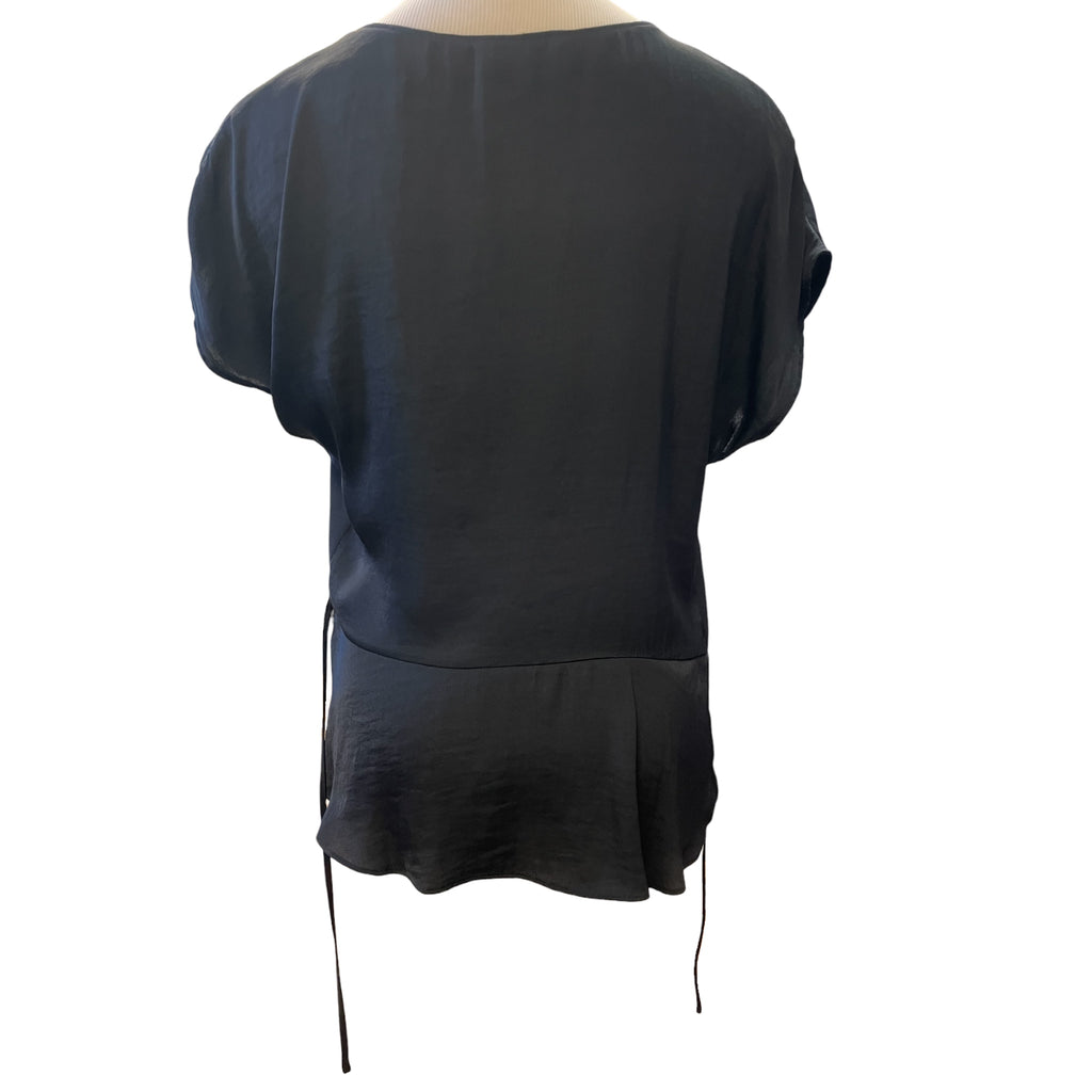Naked Zebra Black Sleeveless Blouse Size Small - RF