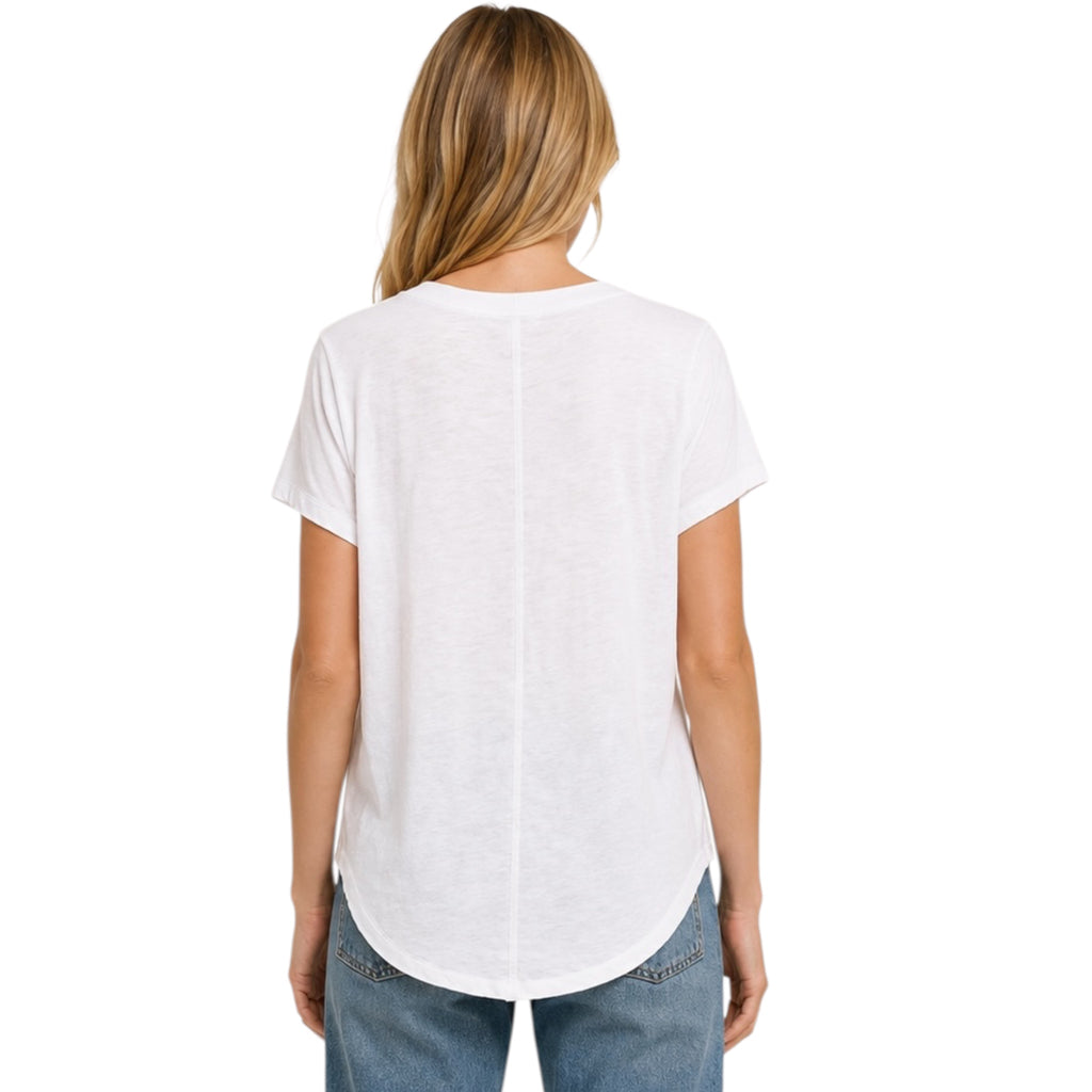 Z Supply Asher V-Neck Tee White