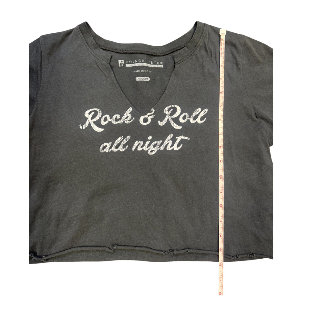 Prince Peter Rock & Roll All Night Black Graphic Size Medium- RF