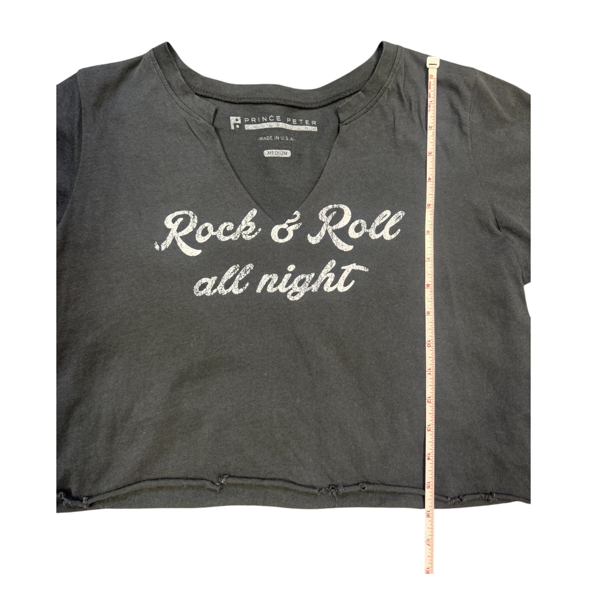 Prince Peter Rock & Roll All Night Black Graphic Size Medium- RF