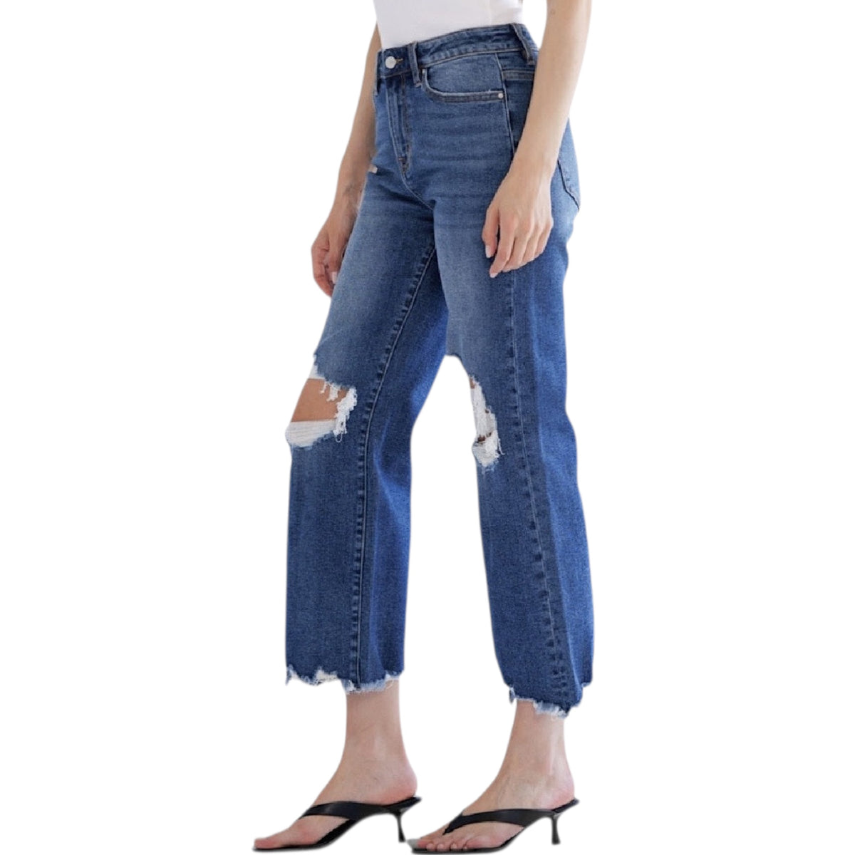 MICA MDP-F3048M 90's Vintage Crop Flare Jean